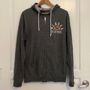 ALASKA Lightweight Zip Up Hoodie Medium